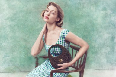 Miu Miu Handbags 2025 : Gigi Hadid by Steven Meisel