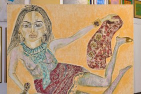 Saint Laurent S/S 2025 by Francesco Clemente