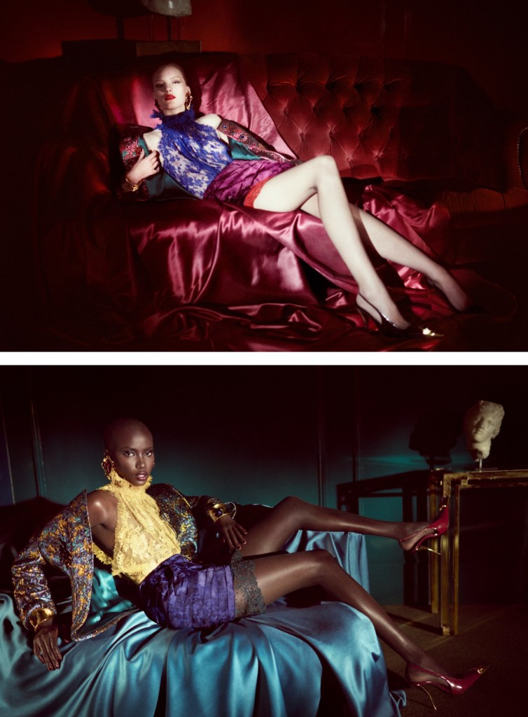 Saint Laurent S/S 2025 : Ella McCutcheon, Anok Yai, Penelope Ternes & Justino Gonzalez by Glen Luchford