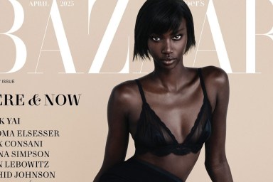 US Harper’s Bazaar April 2025 : Alex Consani, Anok Yai & Paloma Elsesser by Ethan James Green