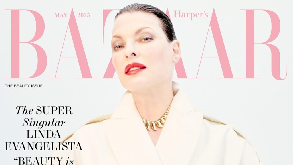 US Harper’s Bazaar May 2025 : Linda Evangelista by Anthony Seklaoui