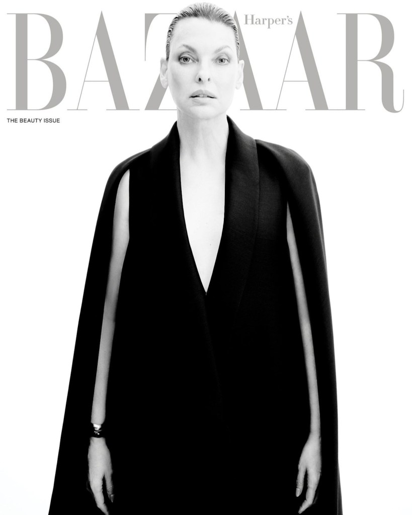 US Harper’s Bazaar May 2025 : Linda Evangelista by Anthony Seklaoui