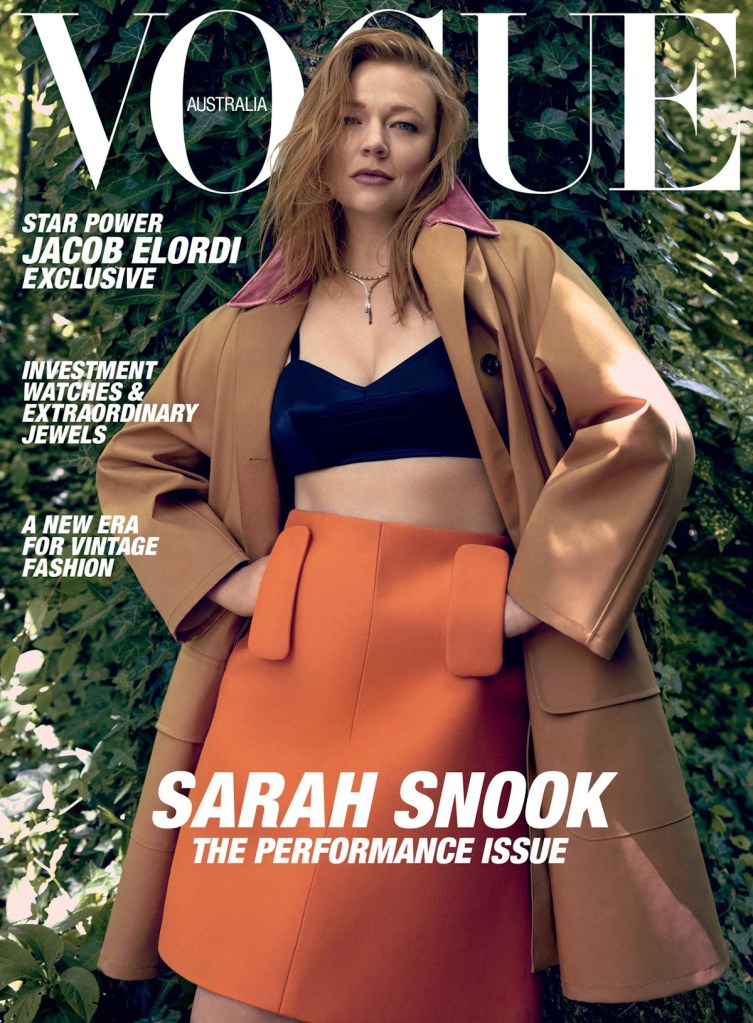 Vogue Australia April 2025 : Sarah Snook by Jesse Lizotte