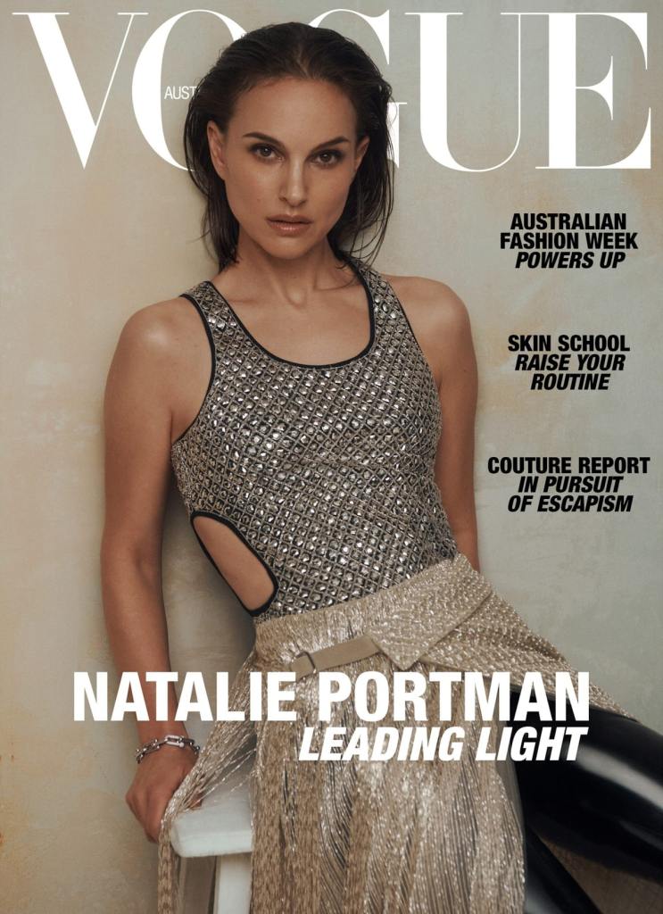 Vogue Australia May 2025 : Natalie Portman by Lachlan Bailey