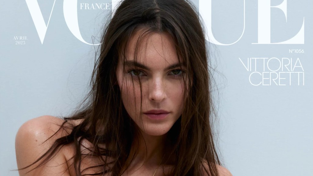 Vogue France April 2025 : Vittoria Ceretti by Carin Backoff