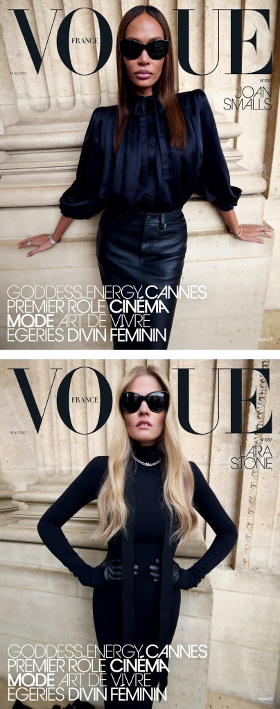 Vogue France May 2025 : Adriana Lima, Joan Smalls & Lara Stone by Mario Sorrenti