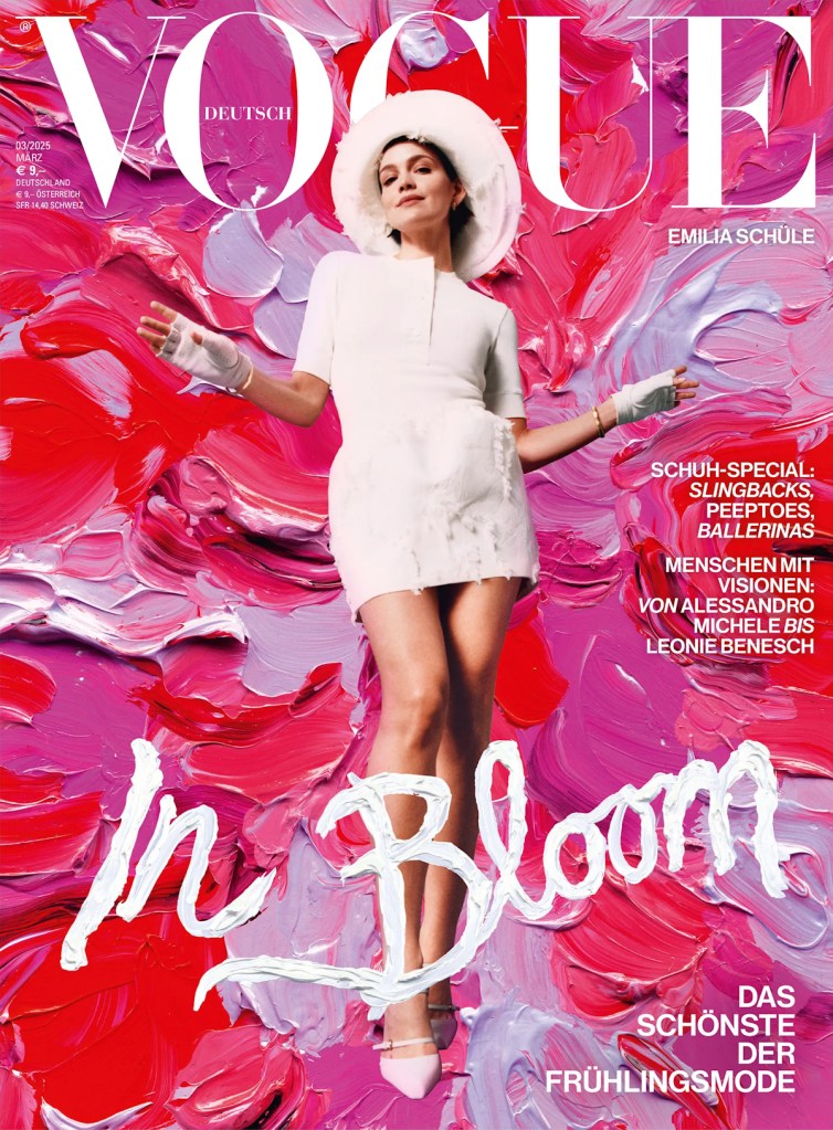 Vogue Germany March 2025 : Emilia Schüle by Felicity Ingram 
