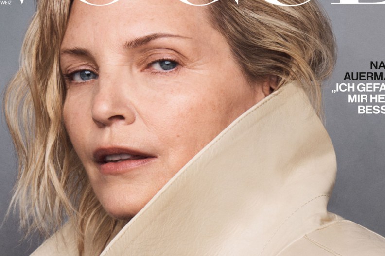 Vogue Germany May 2025 : Nadja Auermann by Scott Trindle