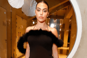 Georgina Rodriguez Paris photos backless dress, Georgina Rodriguez Paris Fashion Week